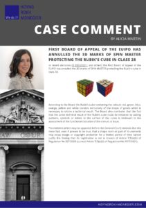 Case Comment Rubik's Cube Alicia Martin