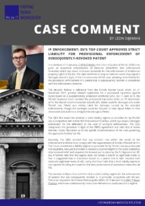 Case Comment - Mylan CJEU Decision - Léon Dijkman