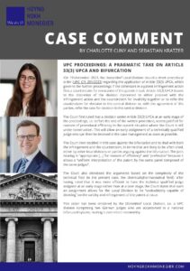 Case Comment PDF Sebastian Charlotte Bifurication