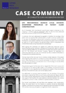 Case Comment PDF Sebastian Charlotte Munich Local Division